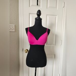 Victorias Secret Hot Pink Wireless Women's Bra 32DD